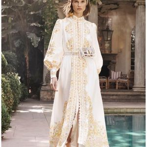 New Zimmermann super 8 belted dress